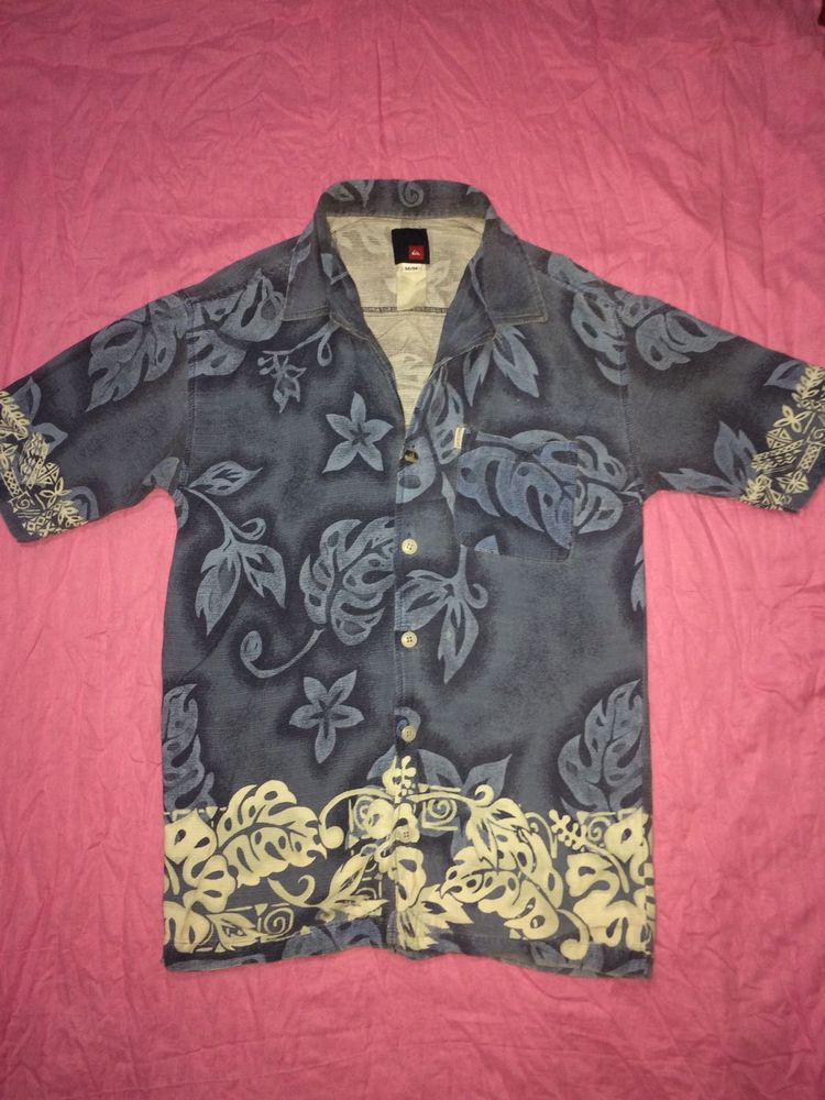 QUIKSILVER Mens Vintage Hawaiian Floral T-shirt