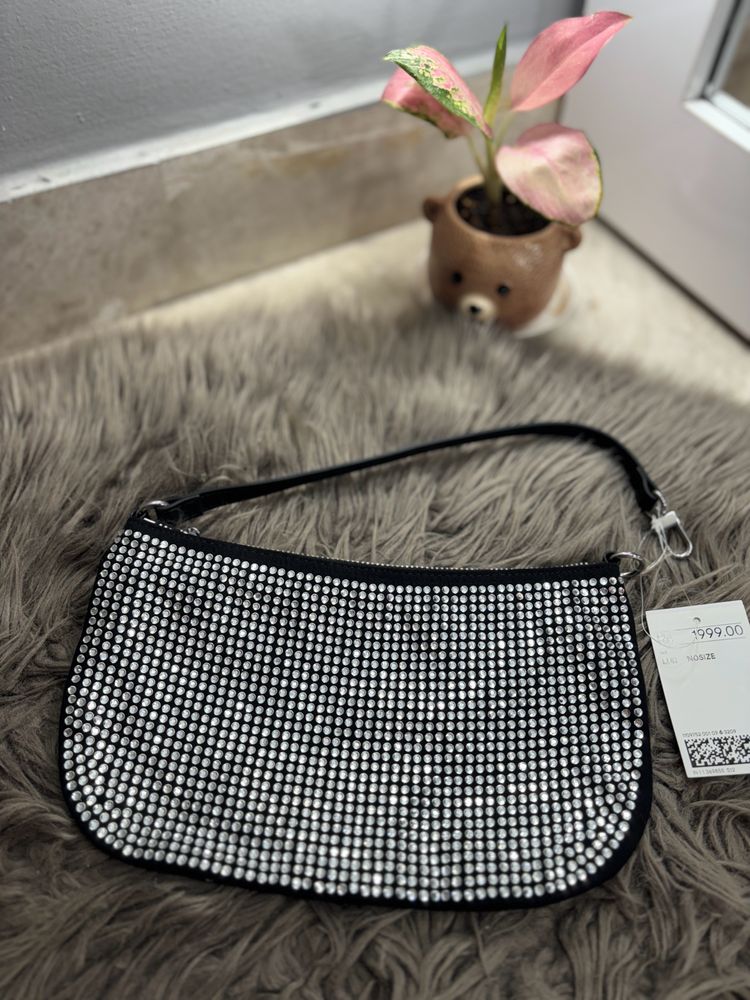 Silver Studded Bag