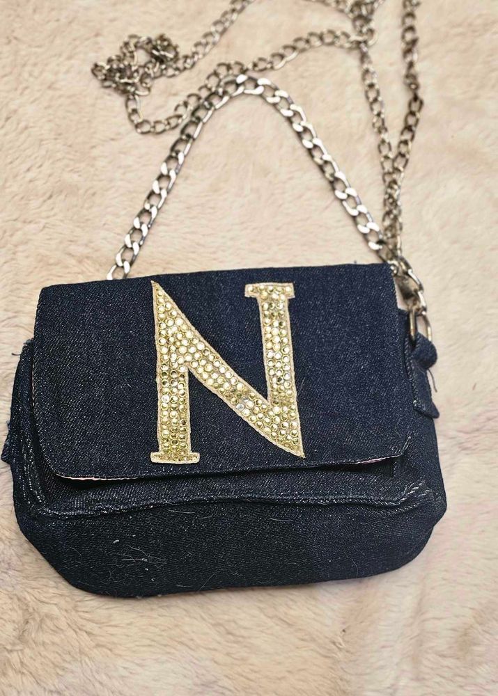Denim Crossbody Bag