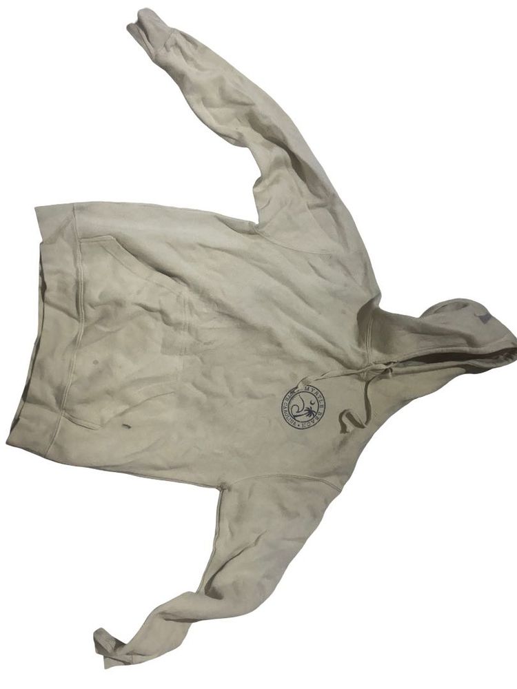 Beige Yellow Pullover Hoodie