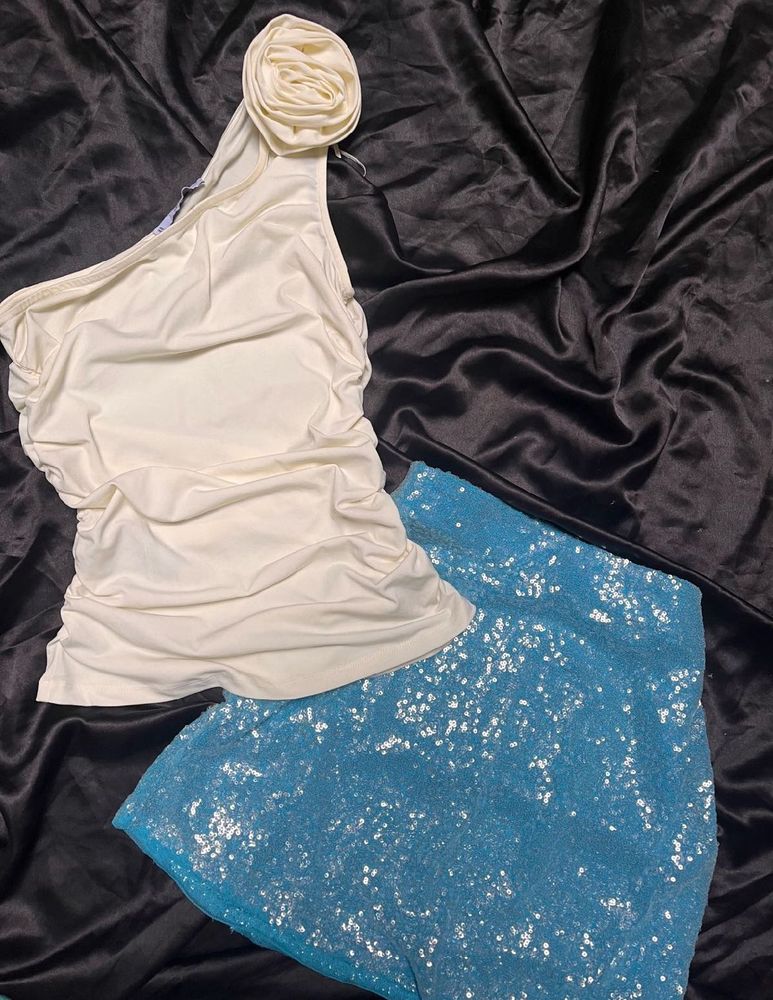 Mango - Emblish Sequin skirt