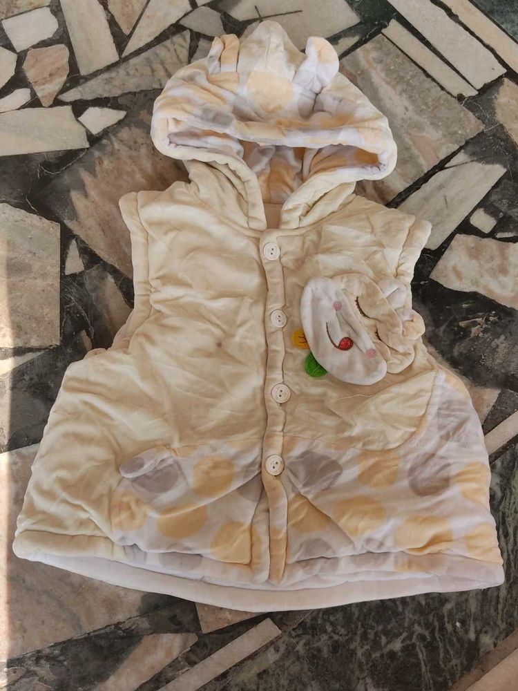 Cute Hooded Baby Vest