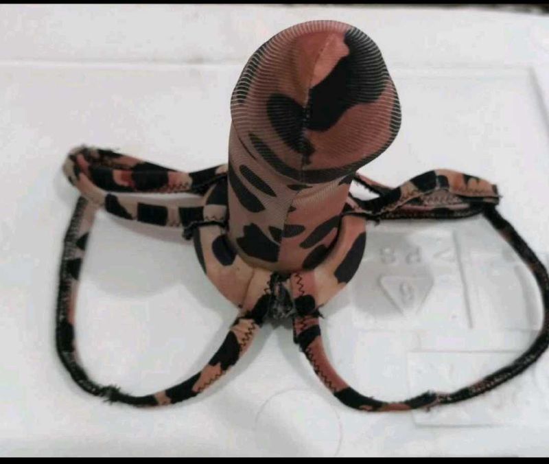 Leopard Print Thong