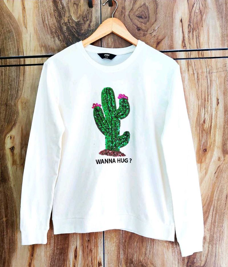 Cactus Graphic Sweatshirt size-38