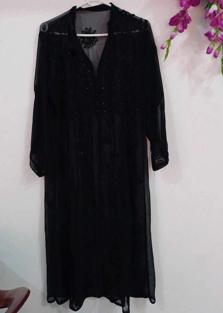 Chickenkari Anarkali With Dupatta
