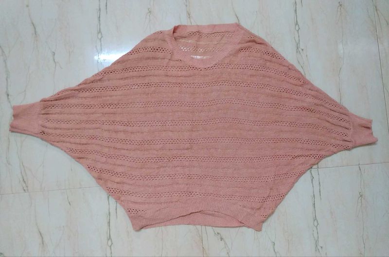 Peach Knit Sweater
