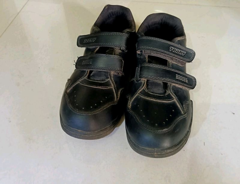 Black School Shoes Boys And Girls Both