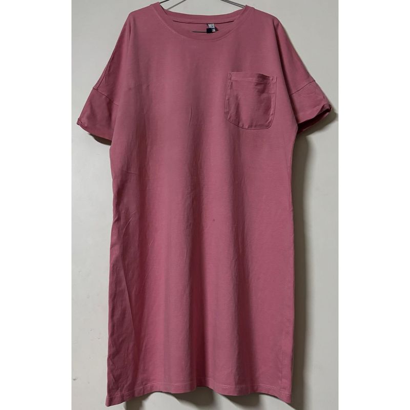 Dusty Rose T-Shirt Dress