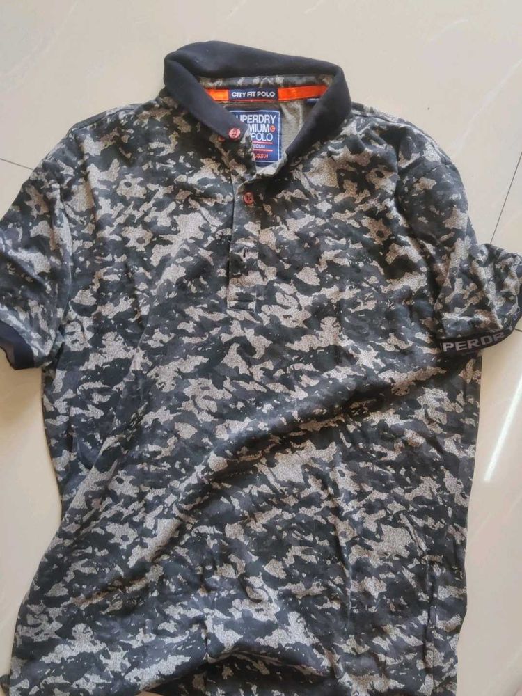 Superdry Camo Print Polo Shirt
