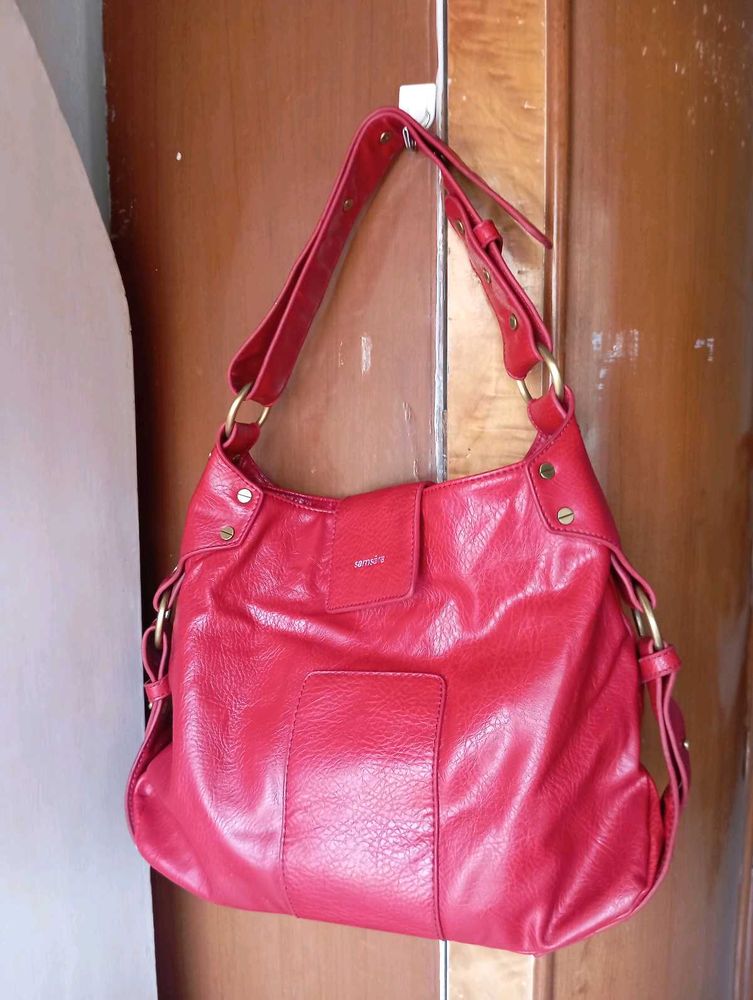 Branded Red Handbag