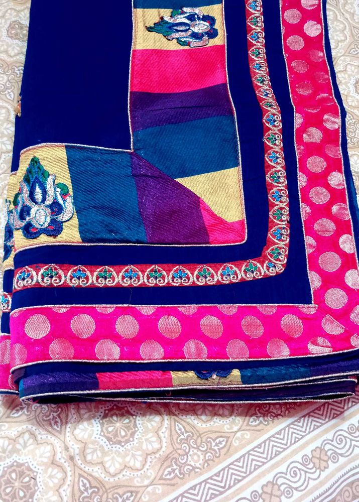 Elegant Blue Saree