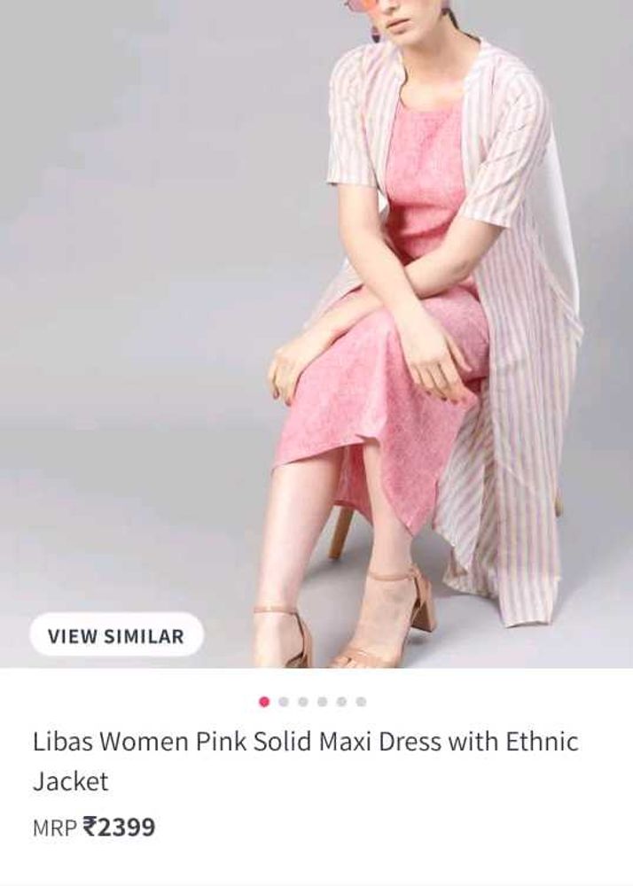 Brand New Libas Kurti With Shrug Set