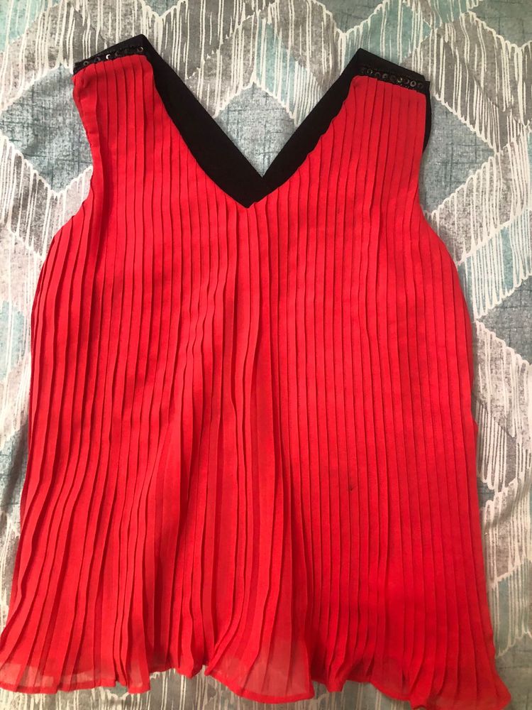 Red Crossbody Top