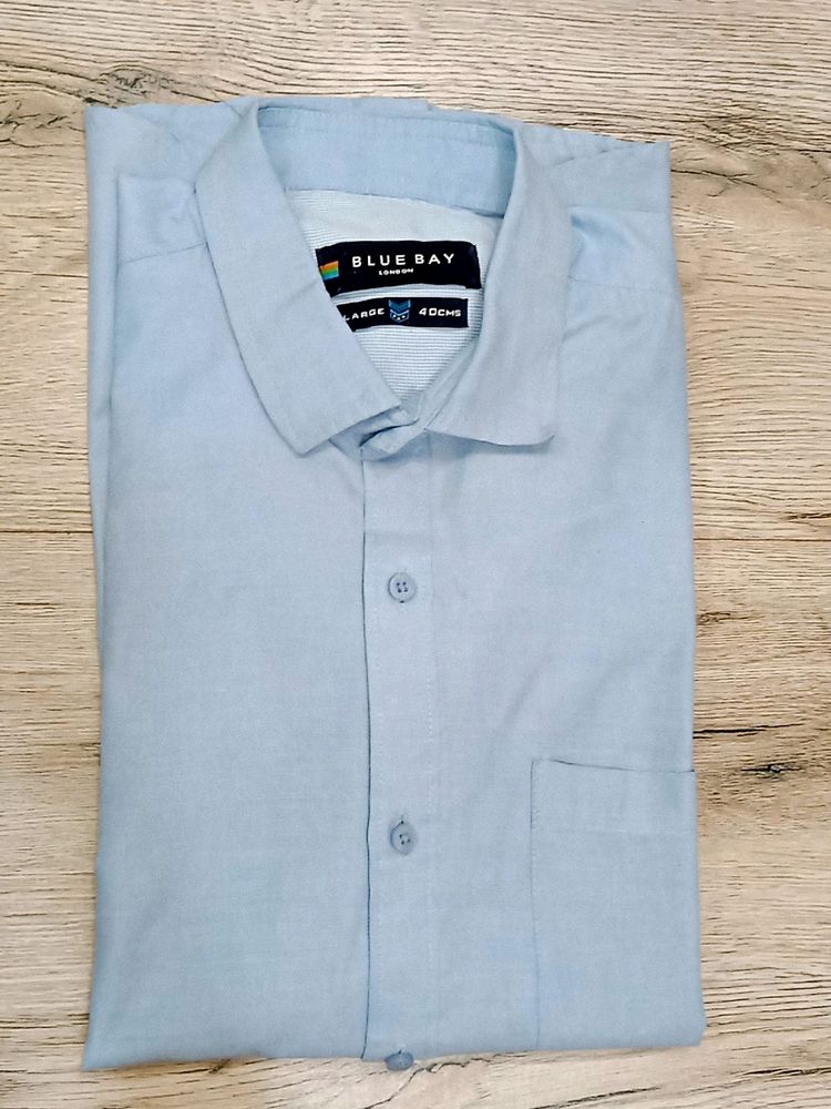 Blue Bay Brand Men Shirt Size 40