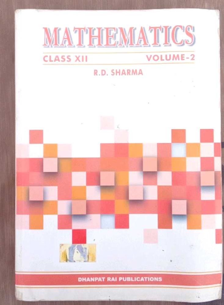 RD Sharma Mathematics Class XII Vol 2