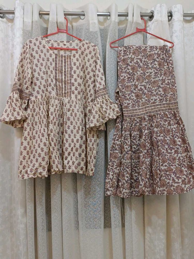 Cotton Sharara Set