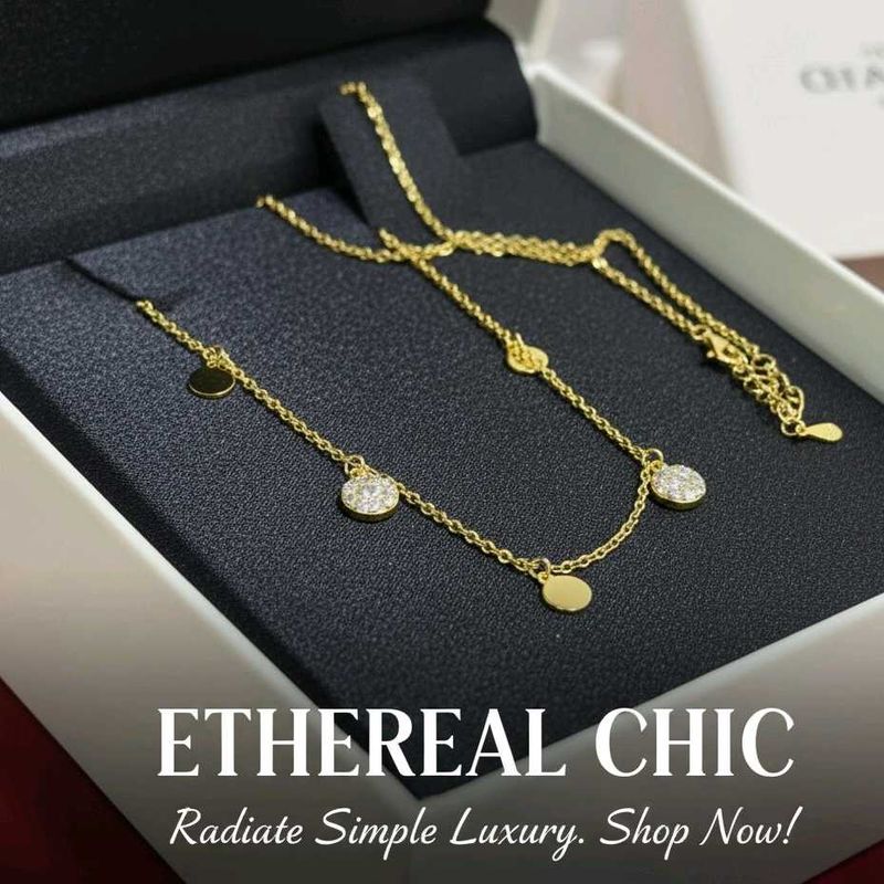 GIVA 925 Silver Elegant Golden Necklace