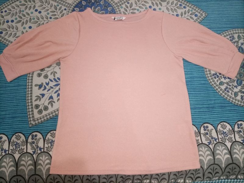 Brand:Mavie,Elegant comfort Peach colour top
