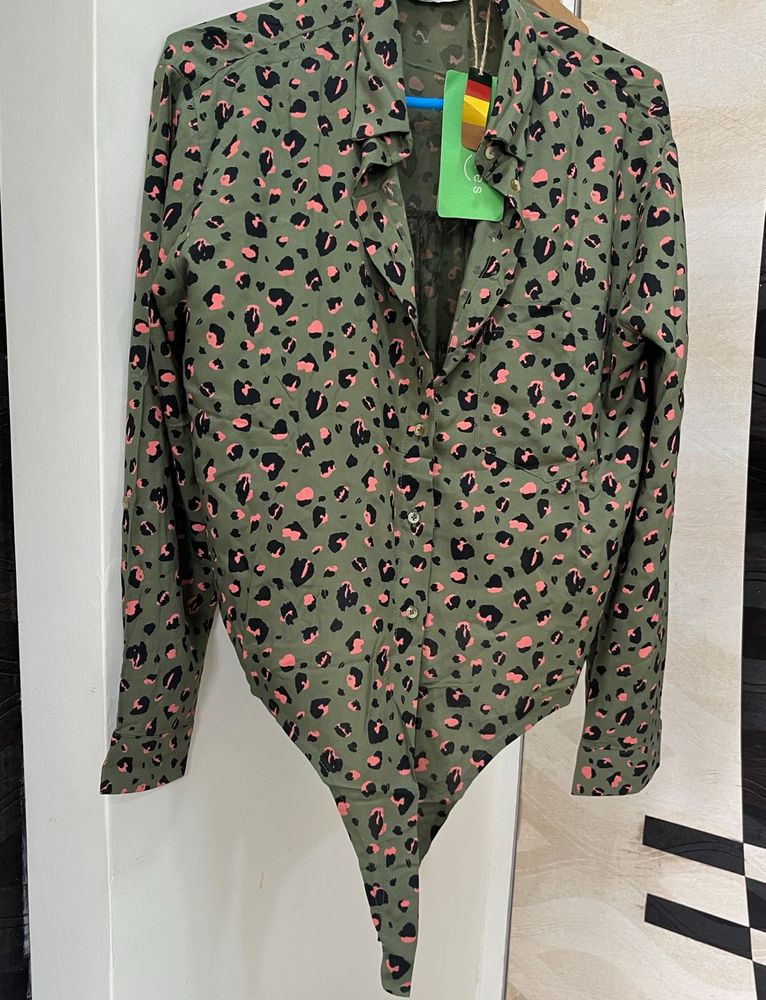 Casual Shirt With Waist Tie Up