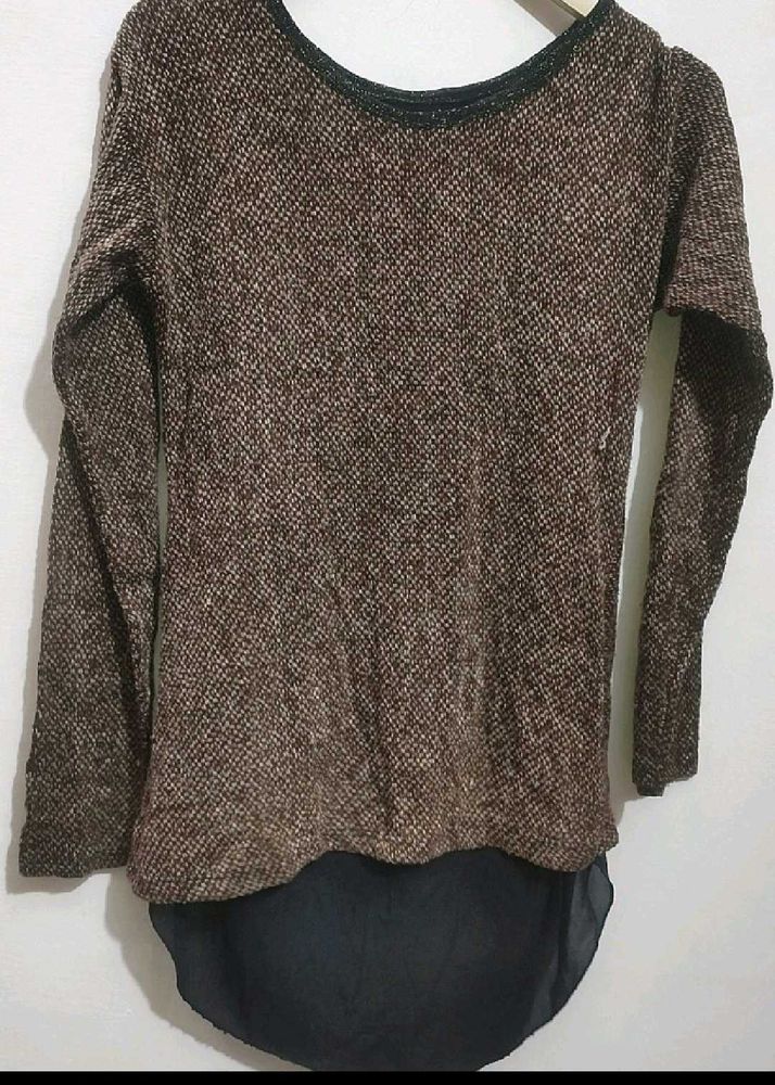 Brown Winter Top For Girl Or Woman 32 Bust