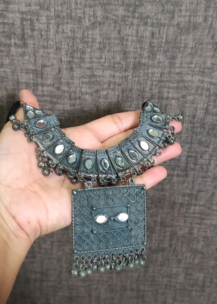 Black Oxidized Ghungaroo Choker
