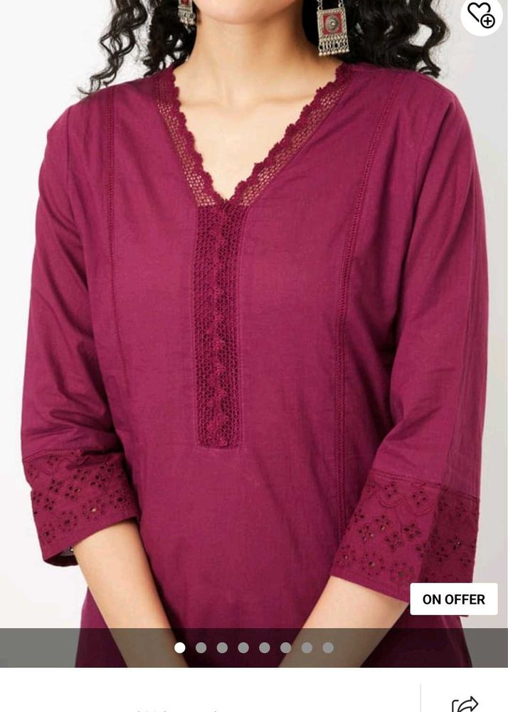 Elegant Maroon Kurta