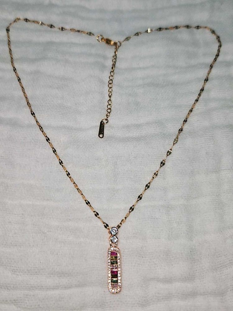 Rosegold Anti Tarnish Chain Pendant @150