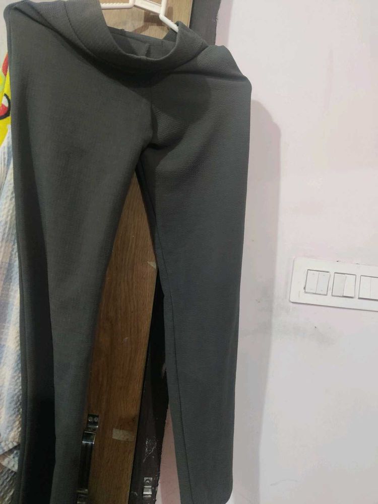 Gray Casual Pants