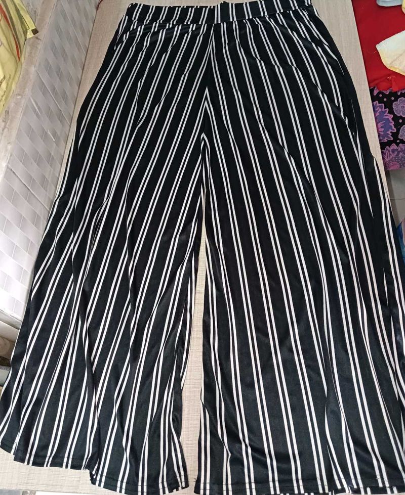 Striped Wide Leg Pants Plazo Daily Waresoftfreesiz
