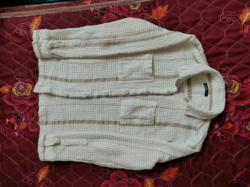 Striped Waffle Shirt