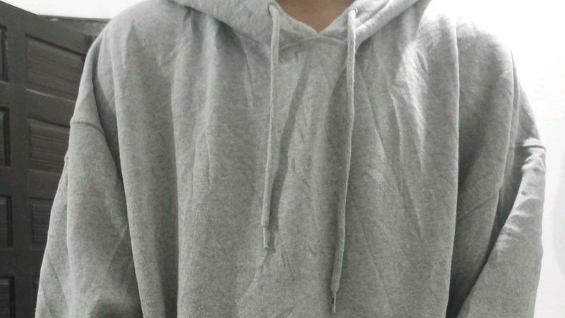 Grey Oversized Hoodie