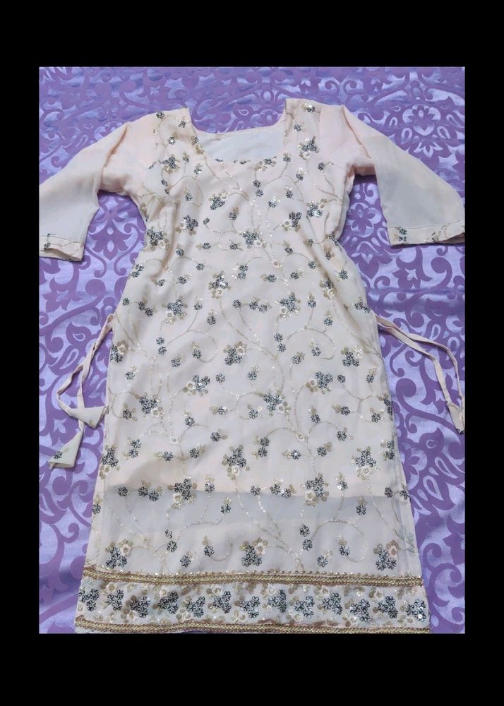 Dhotti Salwar With Embroidery Shirt Without Dupatt