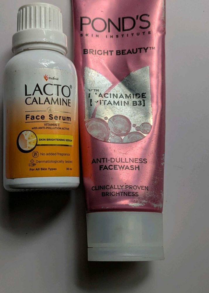 Lacto Calamine serum &amp; Pond&#39;s Face Wash