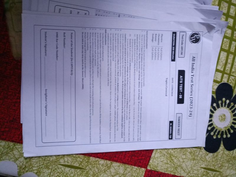 PW Aits Test Series (13 Paper)