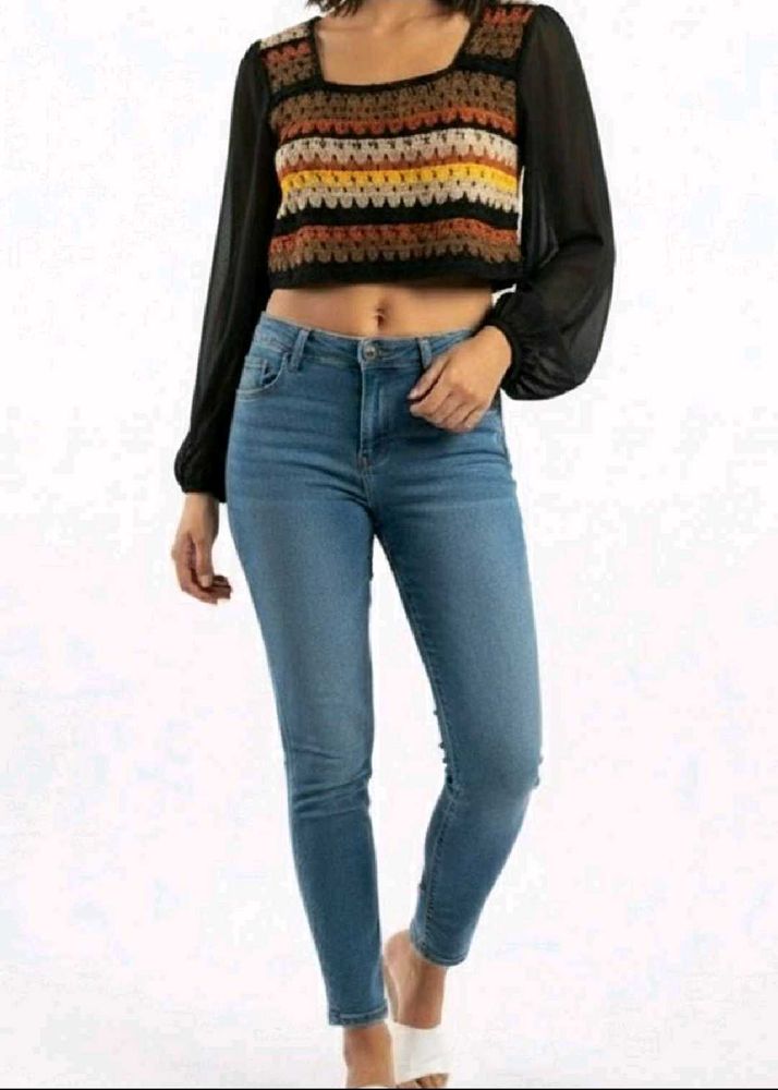 ✨Crochet Detail Crop Top✨