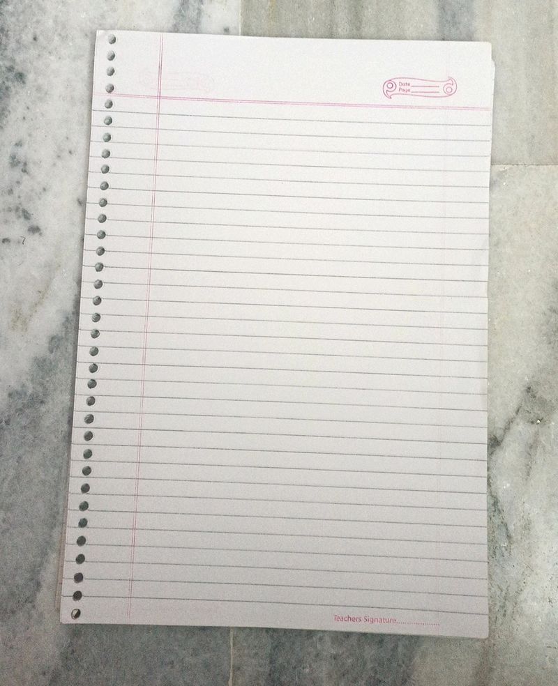Punched Ruled Loose Sheets