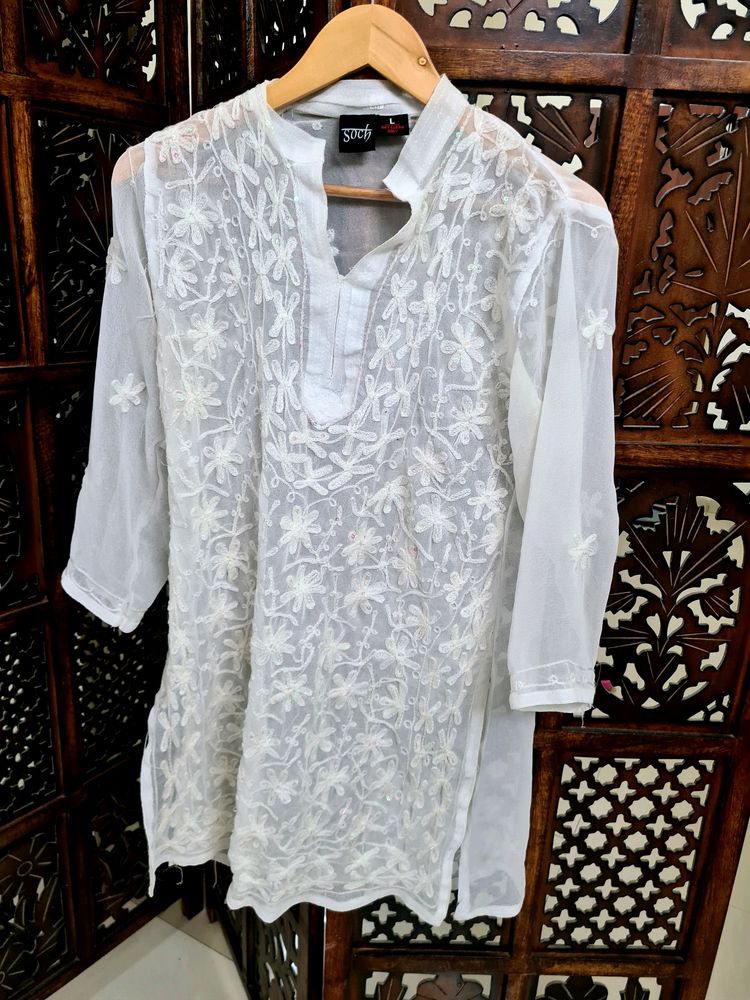 SOCH Sequin Lace Detail Kurta - Price Drop