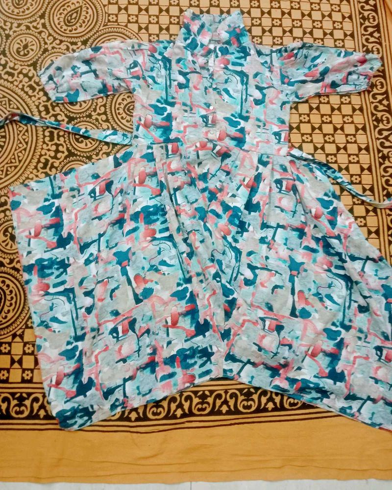 Abstract Print Dress for 10 year old girls