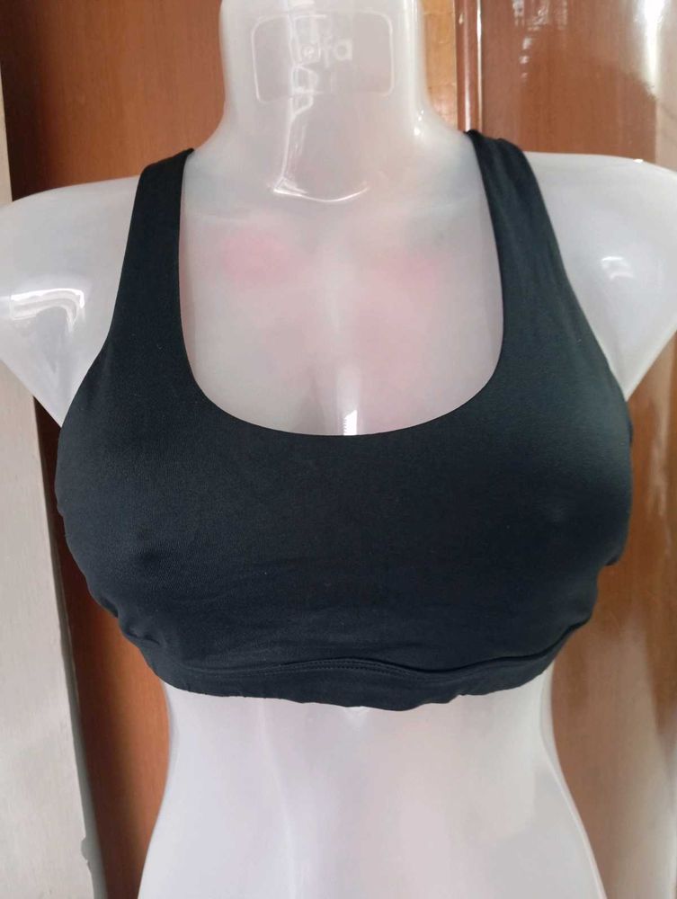 Comfy Black Sports Bra