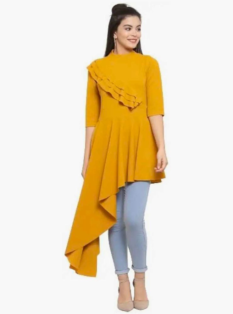 Yellow Frill Dress For 599 Coin Fixed Price