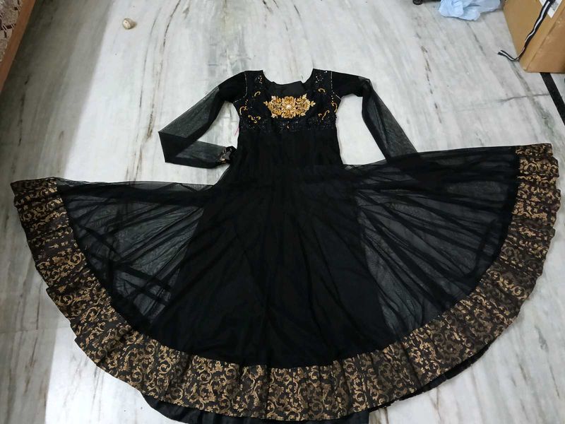 Elegant Black Ethnic Gown