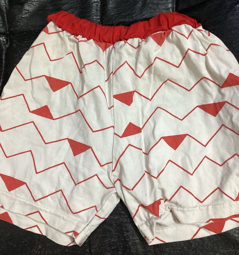 Cute Patterned Baby Shorts
