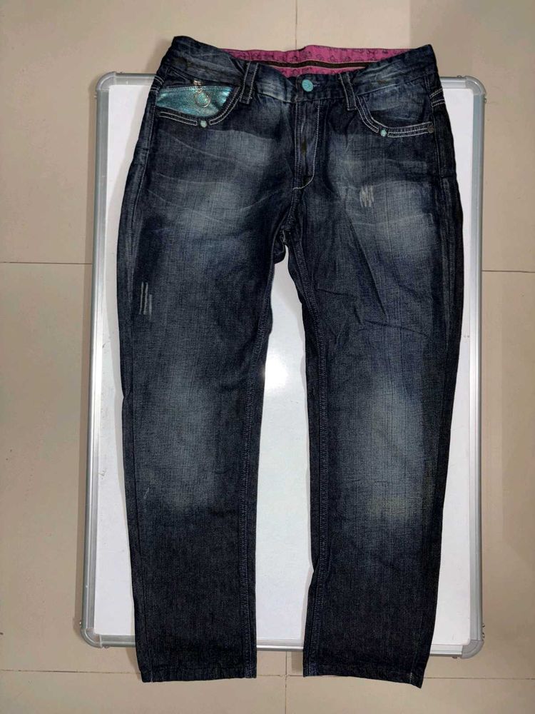 Spykar Y2K Dark Wash Denim Jeans