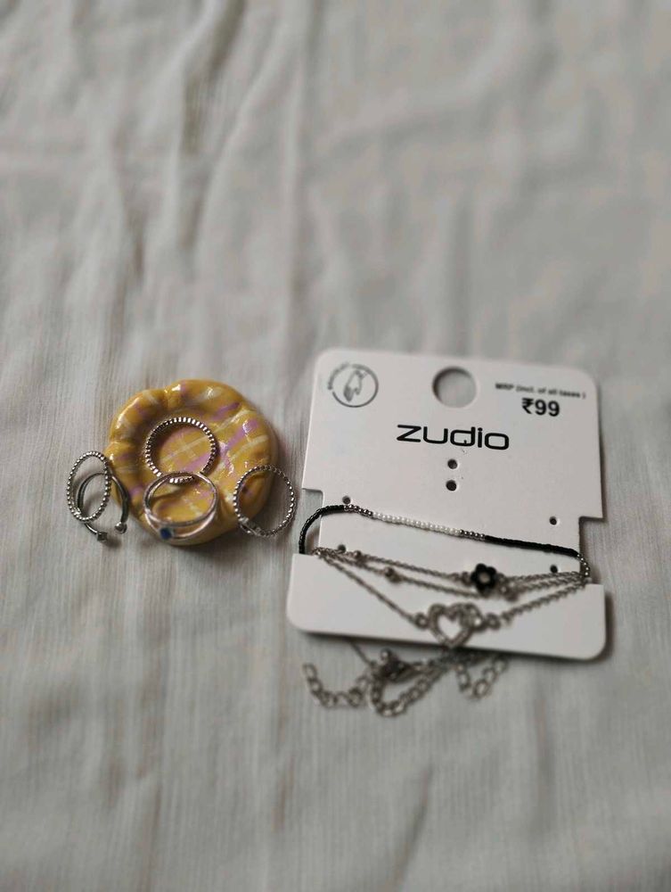 Zudio bracelet Set/Ring Set