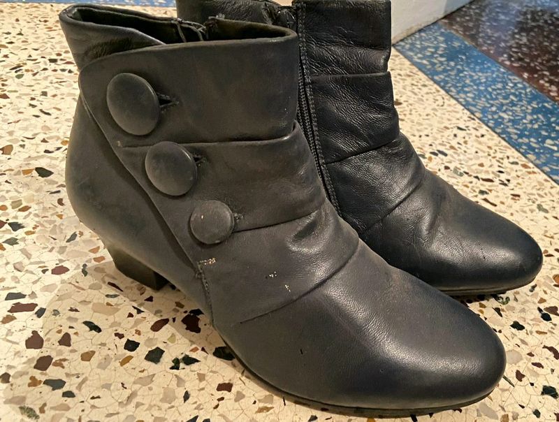 Navy Blue Boots
