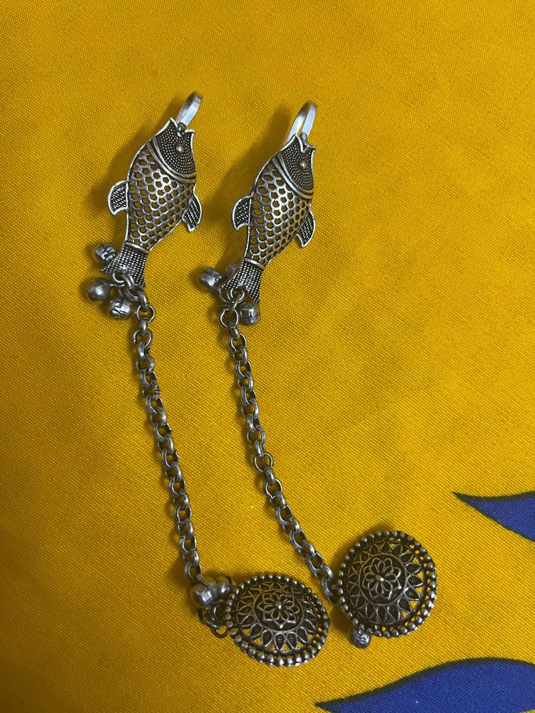 Fish Drop Earrings Eat Cuff