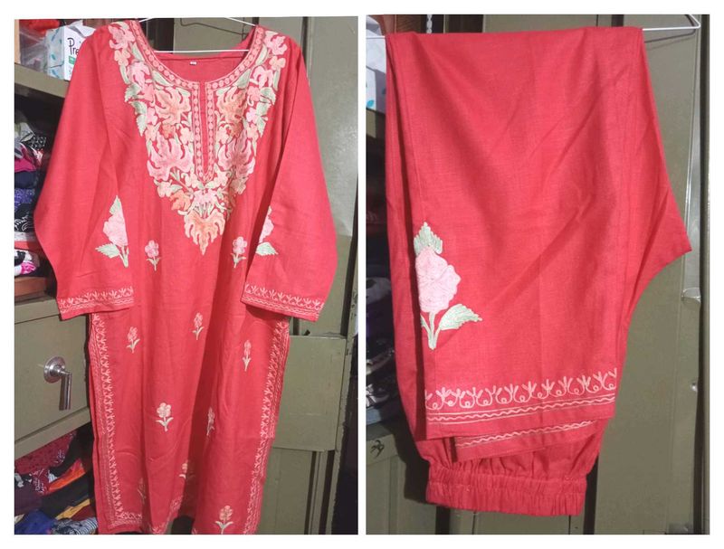 Kashmiri Aari Embroidery 🪡 (Kurta Pant Set)