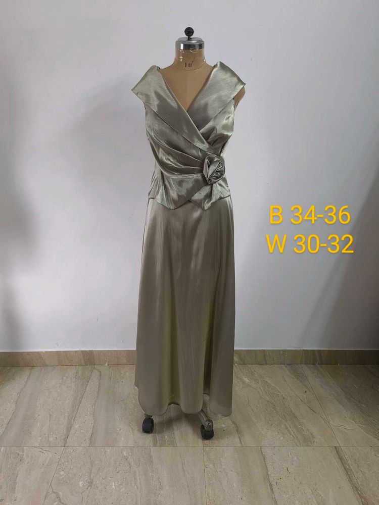 Vintage Satin Evening Gown