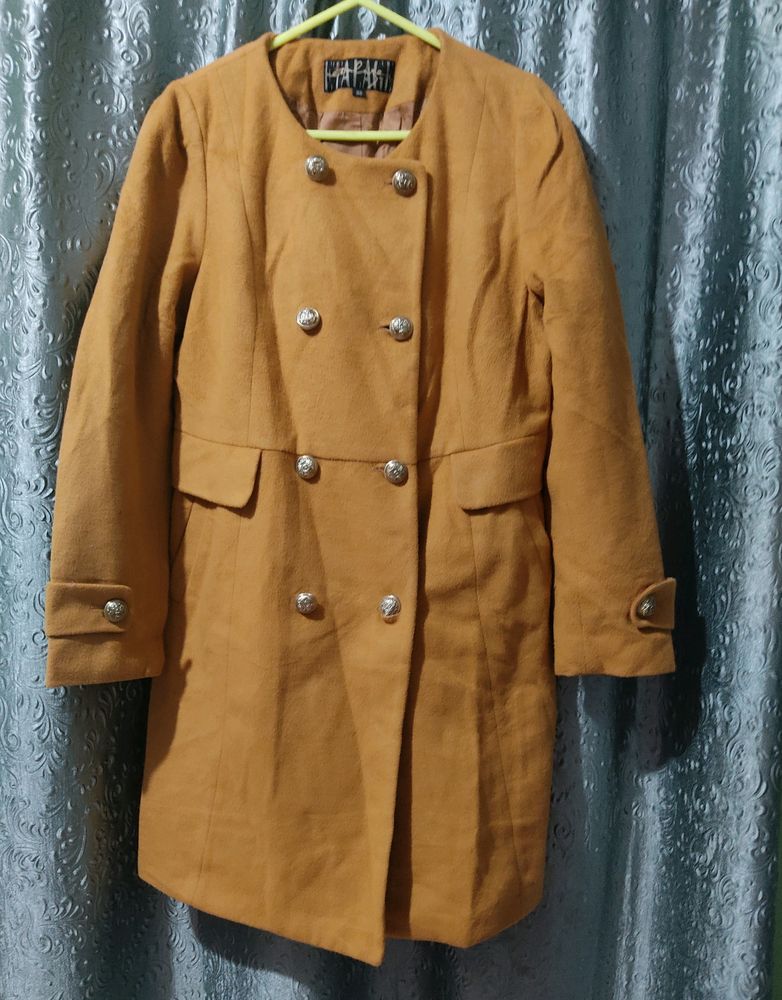Cozy beige long Overcoat 🧥