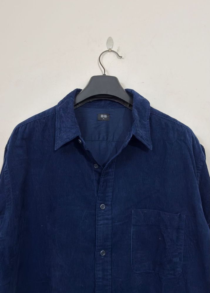 Uniqlo Blue Corduroy Shirt